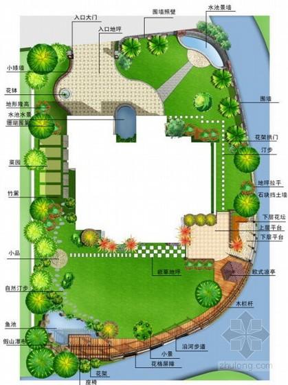 [分享]别墅花园景观设计方案资料免费下载