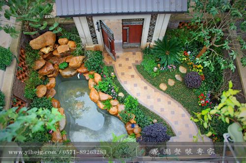 设计|排屋别墅花园景观绿化-别墅庭院景观-工程案例-杭州一禾园林景观